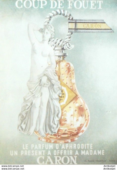 Publicite Cosmetique Caron Coup de fouet 1962
