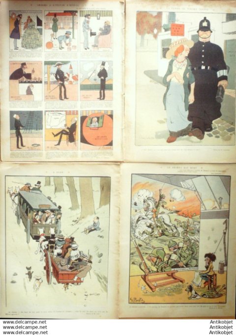 Le Rire 1911 lot 4 revues Genty Fabiano Avelot Sennep Aghion Hemard Dangon Capy