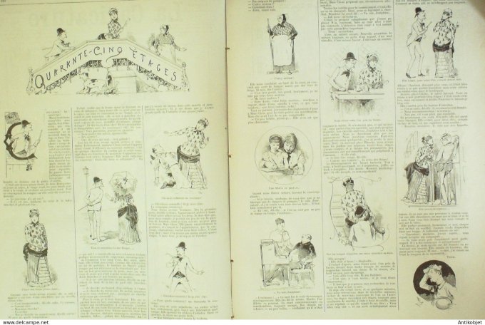 La Caricature 1885 #288 Draner Caran d'Ache Jeannik roman Louis Morin Robida Gino Job