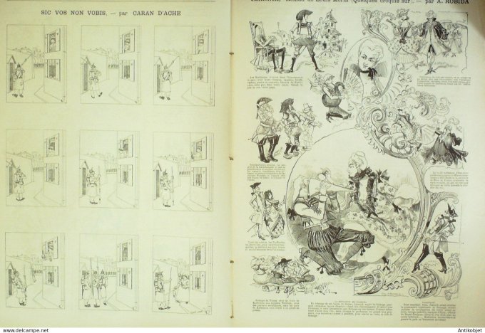 La Caricature 1885 #288 Draner Caran d'Ache Jeannik roman Louis Morin Robida Gino Job