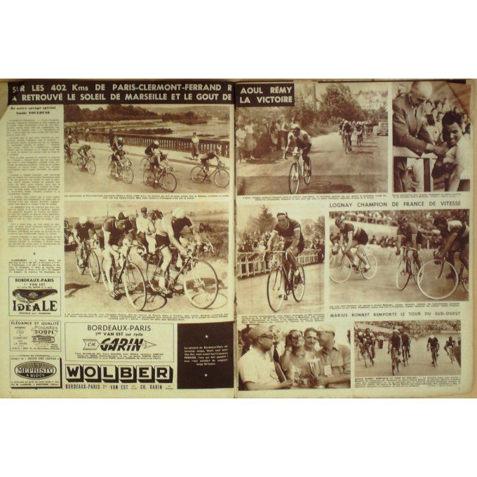 Miroir Sprint 1950 #  208 5 Juin Remy Caron Bonnet Lognay Harlem Globe Trotters