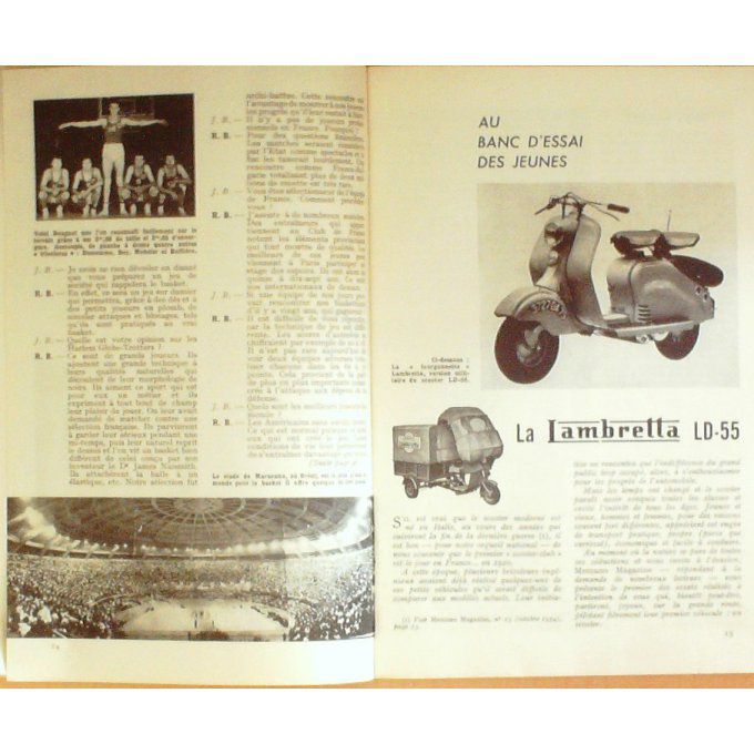 MECCANO Mag-SCOOTER LAMBRETTA-PAQUEBOT SAXONIA-ELISABETHAN-1955