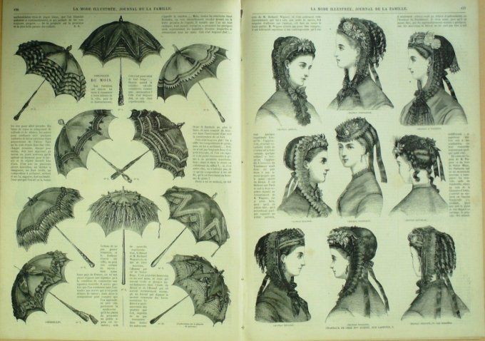 Journal Mode illustrée 1869 # 20 Robes & tuniques fillettes
