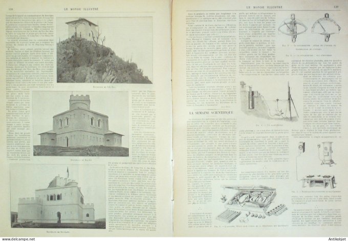 Le Monde illustré 1896 n°2057 Montpellier (34) Madagascar Antsirane Tonkin cultures Suisse glacier G