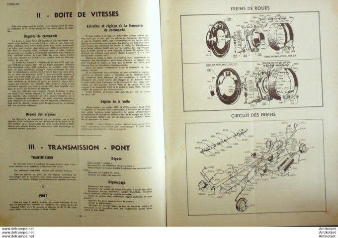 R.T Automobile Cars Isobloc Pompes Innjection 26 # 1948