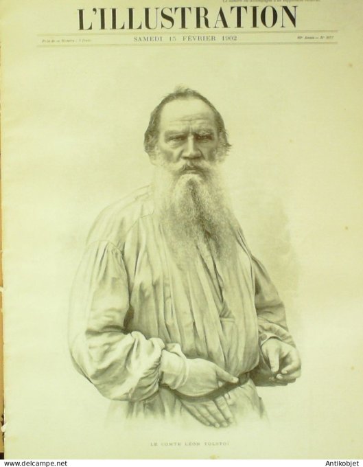 L'illustration 1902 n°3077 Colombie Colon Léon Tolstoï Mineurs libéraux Ottomans