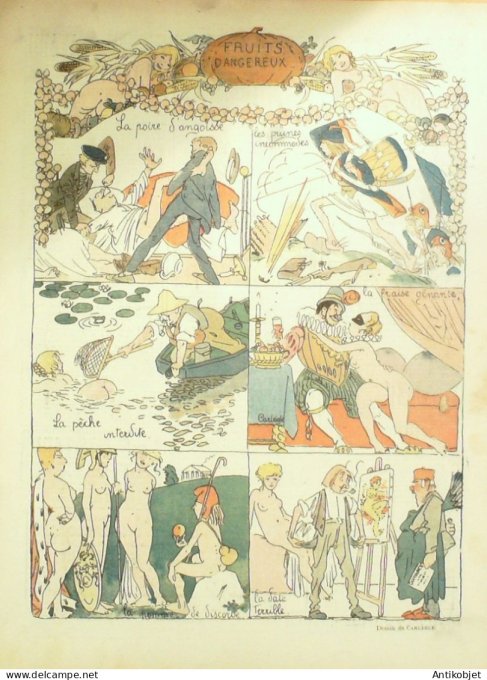 Le Rire 1907-01- 5 # 205 Journal humoristique Ed.Originale Diane chasseresse