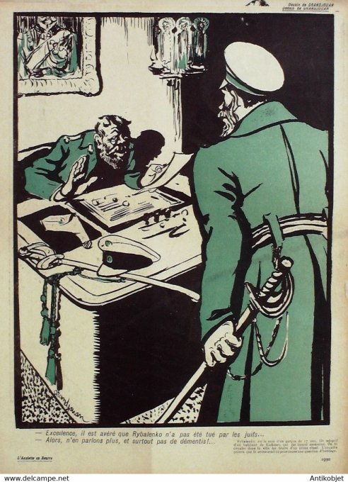 L'Assiette au beurre 1903 n°114 Les crimes du Tzarisme Grandjouan