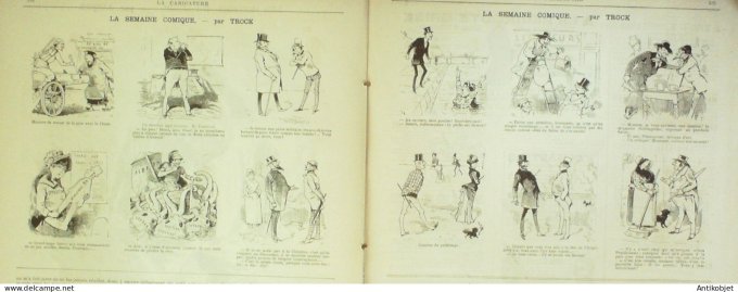 La Caricature 1885 #277 Faction Caran d'Ache la finance Draner Trock