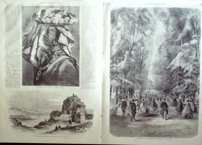 L'Univers illustré 1862 # 211 Egypte said-pacha Ambleteuse (62) Allemagne Pyrmont 