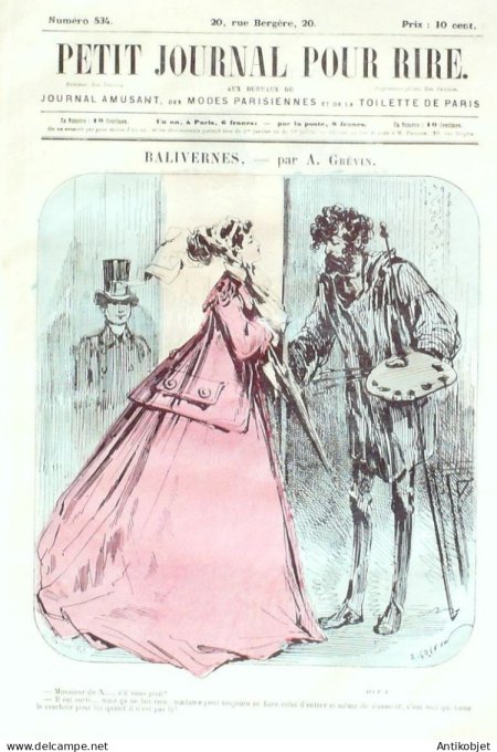Petit journal pour Rire 1864 # 534 Route des courses Marcelin