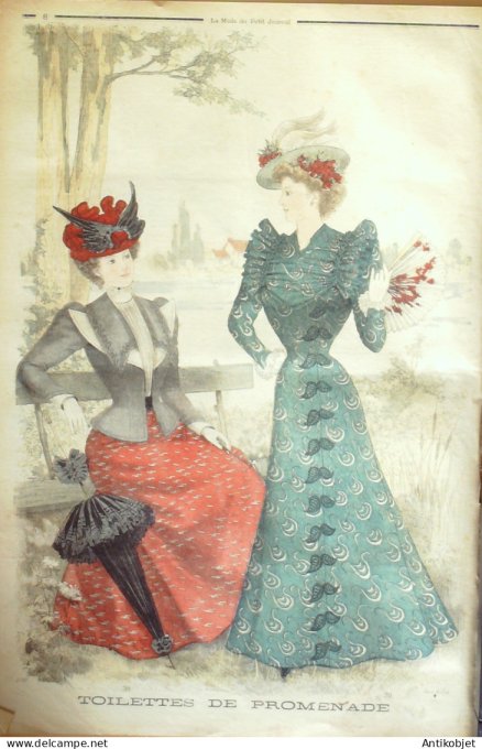 La Mode du Petit journal 1898 n°27 Costumes enfant & Toilettes de plage