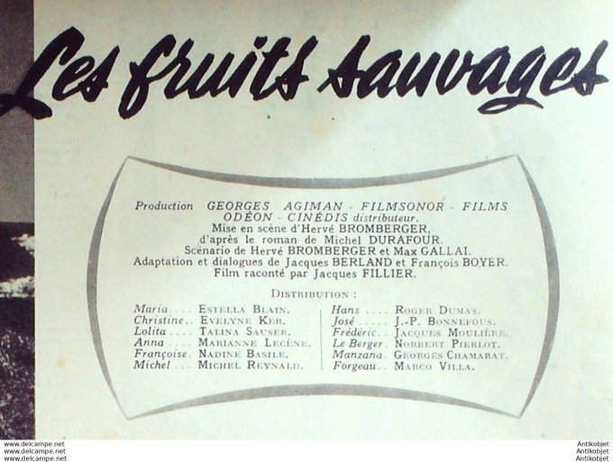 Les fruits sauvages Estella Blain Michel Reynald Talina Sauser