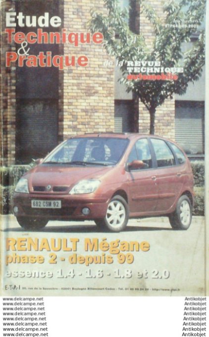 R.T Automobile Renault Mégane 10/1999 étude  # 642
