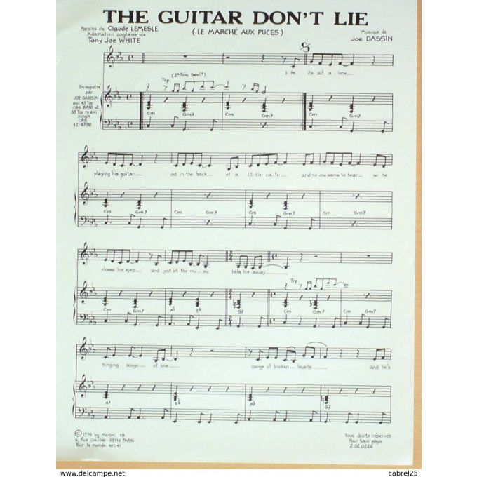 Dassin Joe The Guitar Don't Lie 1979