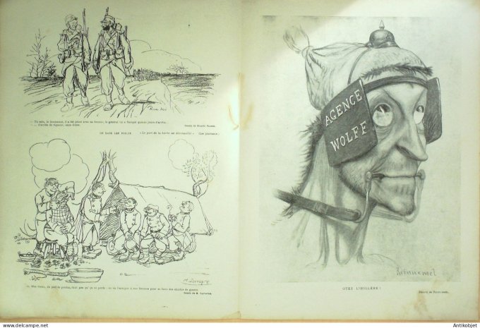 Le Rire Rouge 1915-06-26 #  32 Journal humoristique Ed.Originale Aux poilus