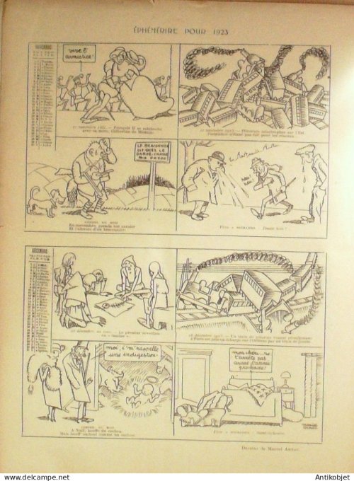 Le Rire 1922-12-30 # 204 Journal humoristique Ed.Originale Hunyadi Janos