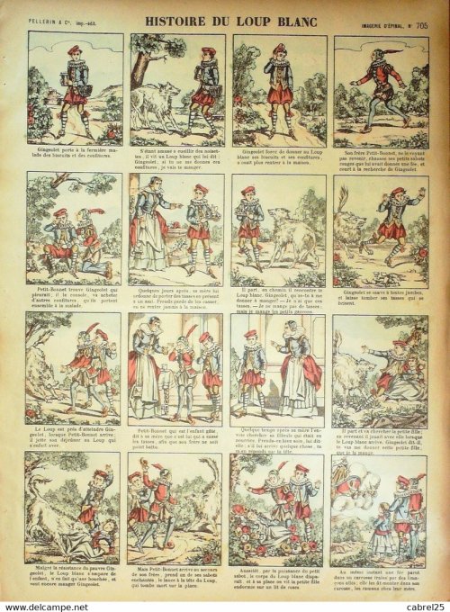 Histoire Du Loup Blanc (Pellerin d'epinal)