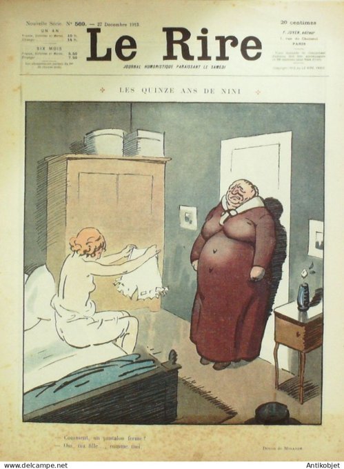 Le Rire 1913-12-27 # 569 Journal humoristique Ed.Originale Lune de miel