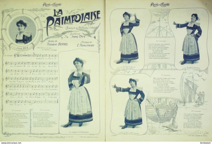 Paris qui chante 1903 #11 Mabel Dyt Philippon Meyer Leclerc Baxon Minte