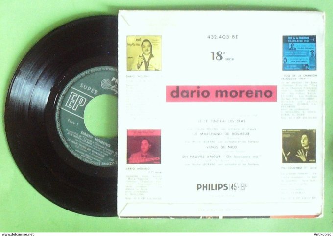 Moreno Dario 45T EP Je te tiendrai les bras 1959