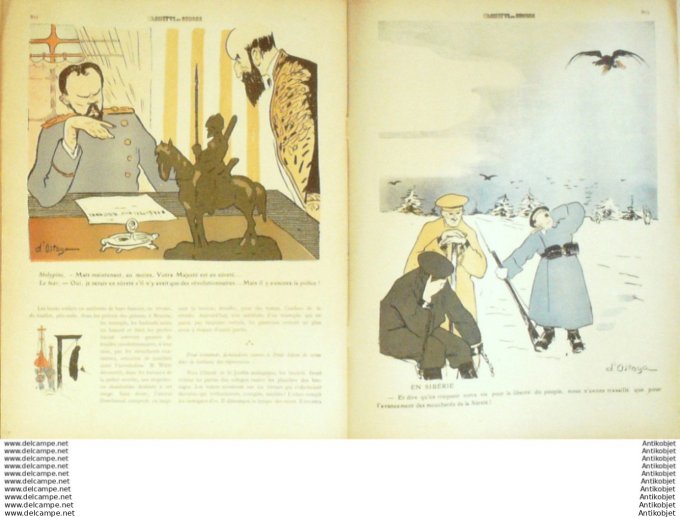 L'Assiette au beurre 1908 # 415 Les dessous de la Police Russe Bakai Ostoya
