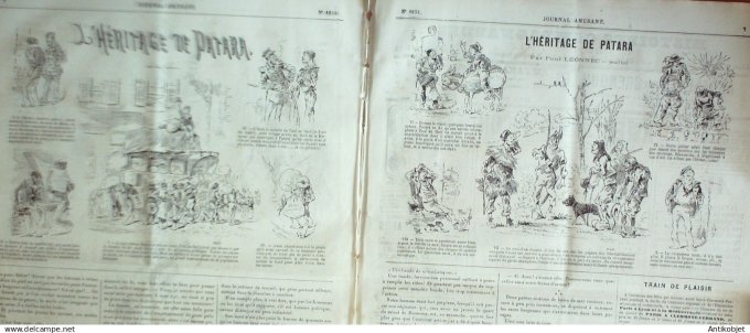 Le Journal Amusant 1880 # 1251 La passion des chiens par Randon