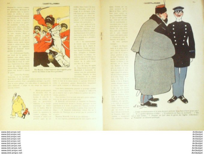 L'Assiette au beurre 1908 # 415 Les dessous de la Police Russe Bakai Ostoya
