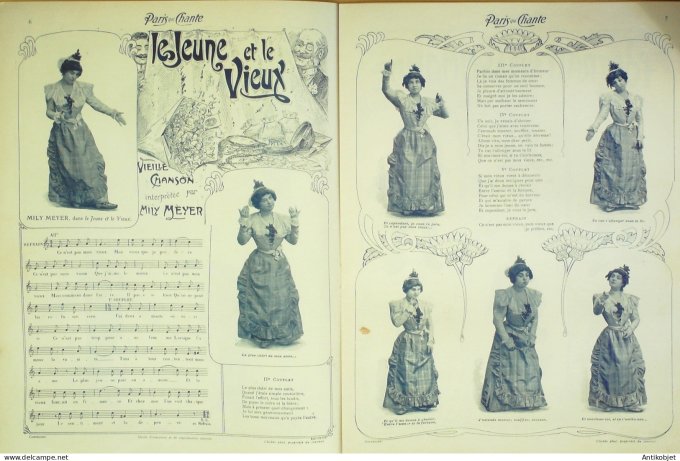 Paris qui chante 1903 #11 Mabel Dyt Philippon Meyer Leclerc Baxon Minte