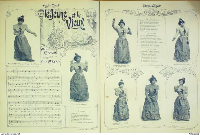 Paris qui chante 1903 n° 11 Mabel Dyt Philippon Meyer Leclerc Baxon Minte