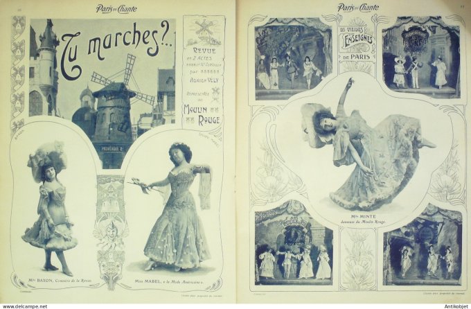 Paris qui chante 1903 #11 Mabel Dyt Philippon Meyer Leclerc Baxon Minte