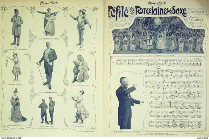 Paris qui chante 1903 #11 Mabel Dyt Philippon Meyer Leclerc Baxon Minte