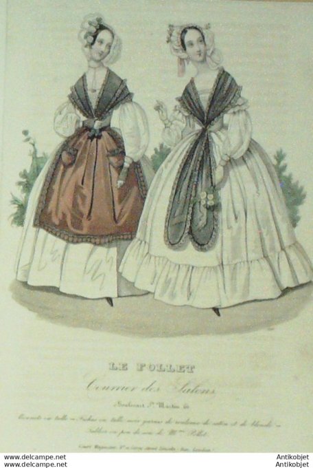 Le Follet 1841 # 696 Fichus en tulle