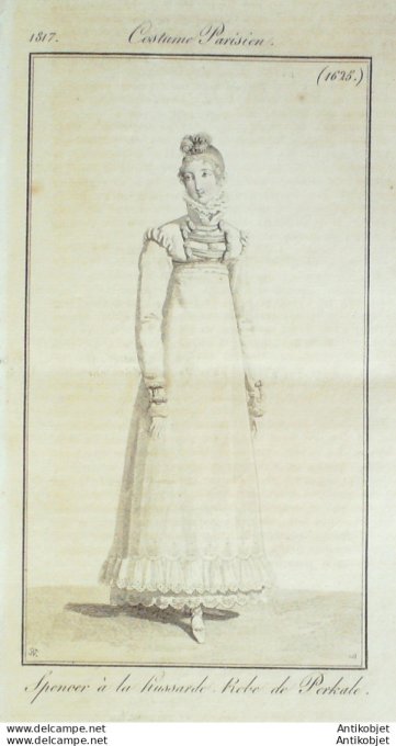 Costume Parisien 1817 # 1625 Robe perkale