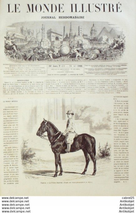 Le Monde illustré 1866 n°472 Italie Cavour Chateldon Espagne Alicante Brésil Rio De Janeiro