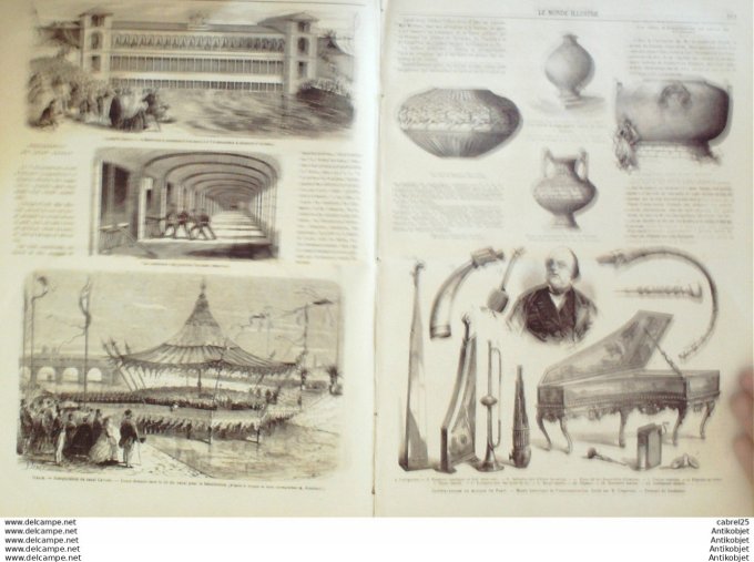 Le Monde illustré 1866 n°472 Italie Cavour Chateldon Espagne Alicante Brésil Rio De Janeiro