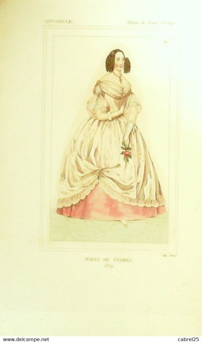 Mode Femme 1839 sous LOUIS PHILIPPE