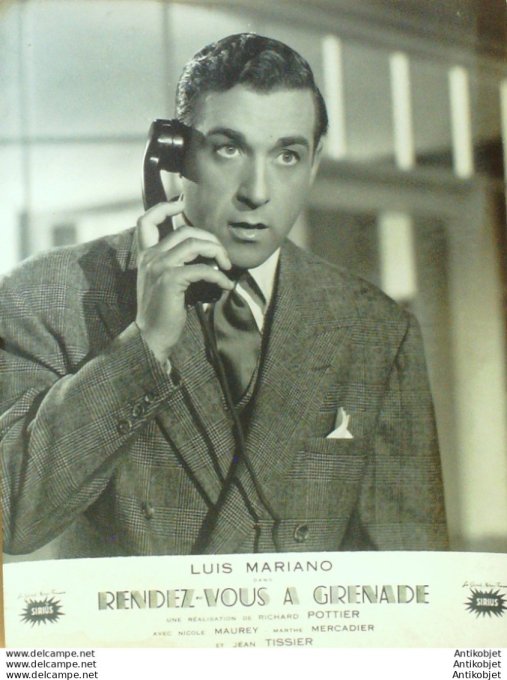 Rendez-Vous A Grenade Mariano Luis (Photo De Presse) 1952