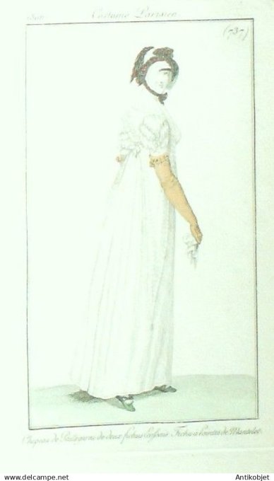 Costume Parisien 1806 # 737 (eau forte) Fichu à  pointes de mantelet