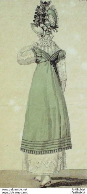 Costume Parisien 1813 # 1304 Robe perkale gros de Naples