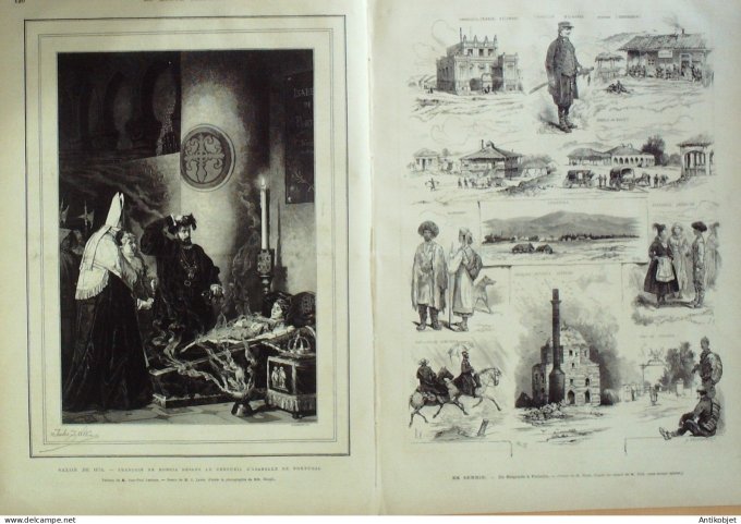 Le Monde illustré 1876 n°1010 Italie Gênes Serbie Belgrade Krusevac Paracin Allemagne Bayreuth