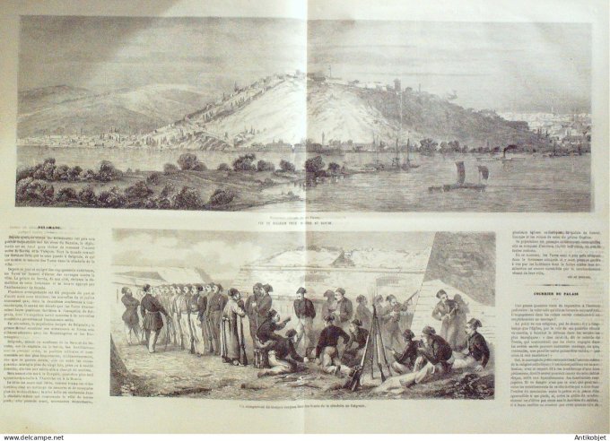 Le Monde illustré 1862 n°279 Belgrade Serbie Lady Osborn Bochia Pologne