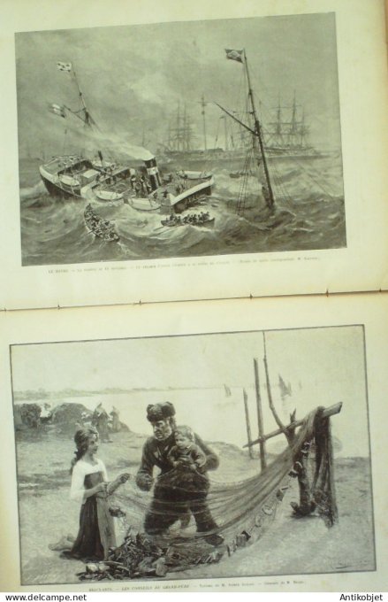 Le Monde illustré 1894 n°1965 Havre (76) Russie Moscou Alexandre III Nikolskaya