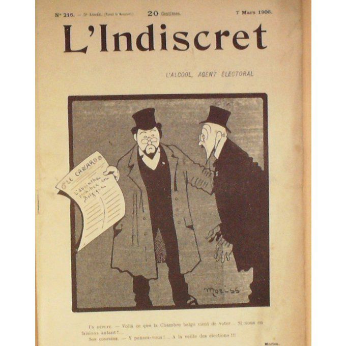 L'indiscret 1906 n° 216 MORISS FLORES