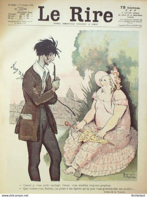 Le Rire 1923-10-13 # 245 Journal humoristique Ed.Originale Les Profiteurs