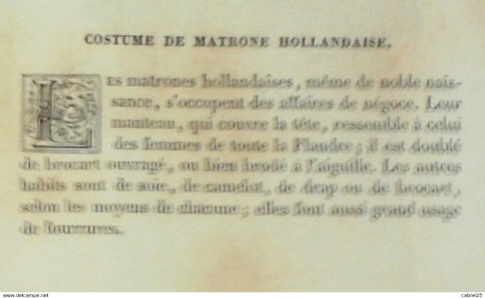 Pays-Bas Matrone hollandaise 1859