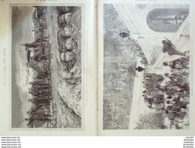Le Monde illustré 1872 n°793 Peronne (80) Chatellerault (86) Orgeville (28) Birmanie Ambassadeurs Mo