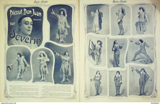 Paris qui chante 1903 # 9 Rabuteau Alma Séverin Derminy Jacquet Galipaux