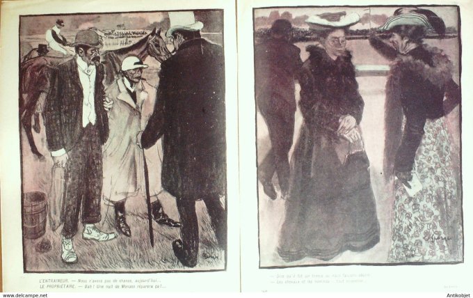 L'Assiette au beurre 1903 # 115 Les courses Carré Georges