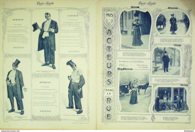 Paris qui chante 1903 # 9 Rabuteau Alma Séverin Derminy Jacquet Galipaux